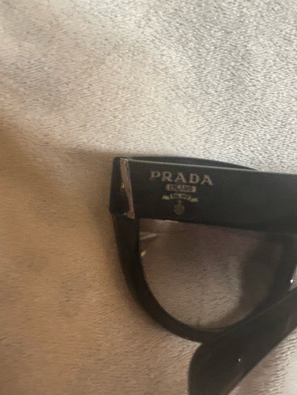 Prada Women's Black Cat-Eye Sunglasses with Smoke Lenses - Picture 4 of 9